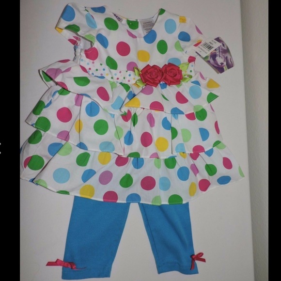 Blueberi Boulevard Polka Dot Dress Outfit 18M - Picture 5 of 7